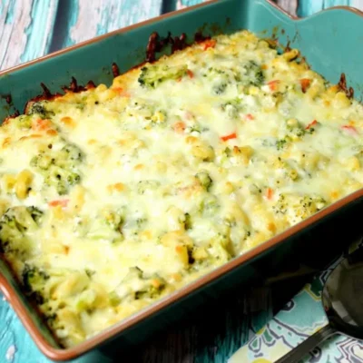 Baked Broccoli Macaroni And Cheese