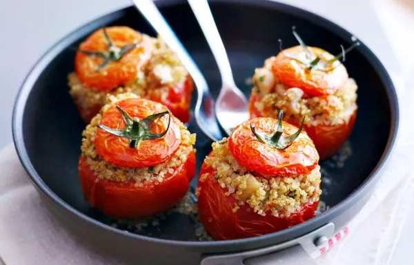 Baked Chicken Stuffed Tomatoes