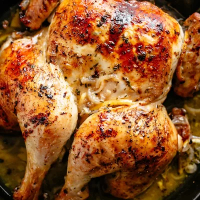 Baked Chicken With Onions