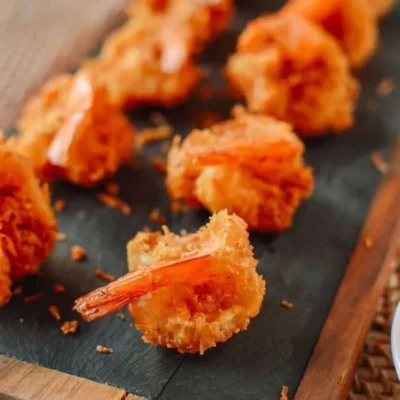 Baked Coconut Shrimp With Curried Apricot