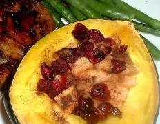 Baked Cranberry Acorn Squash