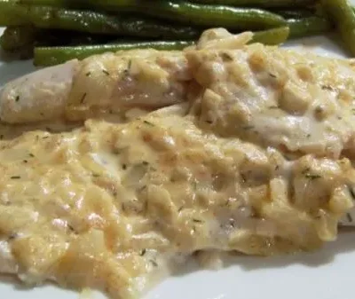 Baked Fish In Mayonnaise And Mustard