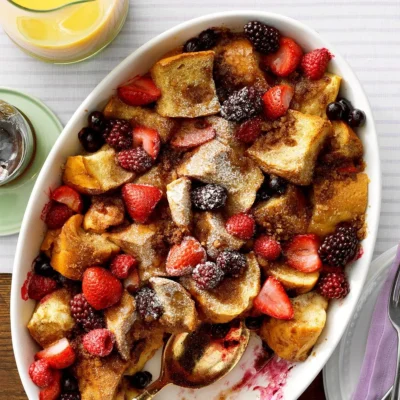 Baked French Toast With Fruit