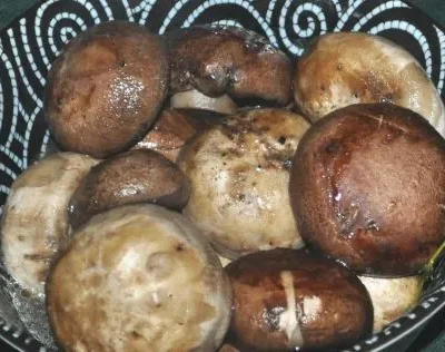 Baked Garlic Mushrooms