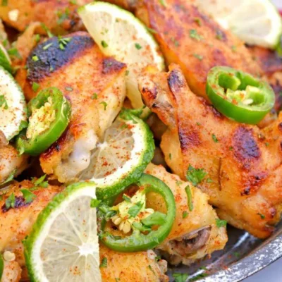 Baked Honey Lime Chicken Wings