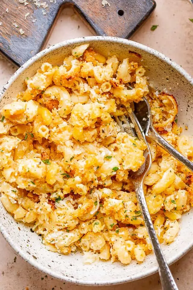 Baked Macaroni, Cheese, And Chicken