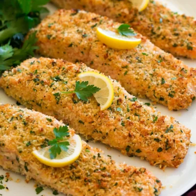 Baked Parmesan Crusted Salmon