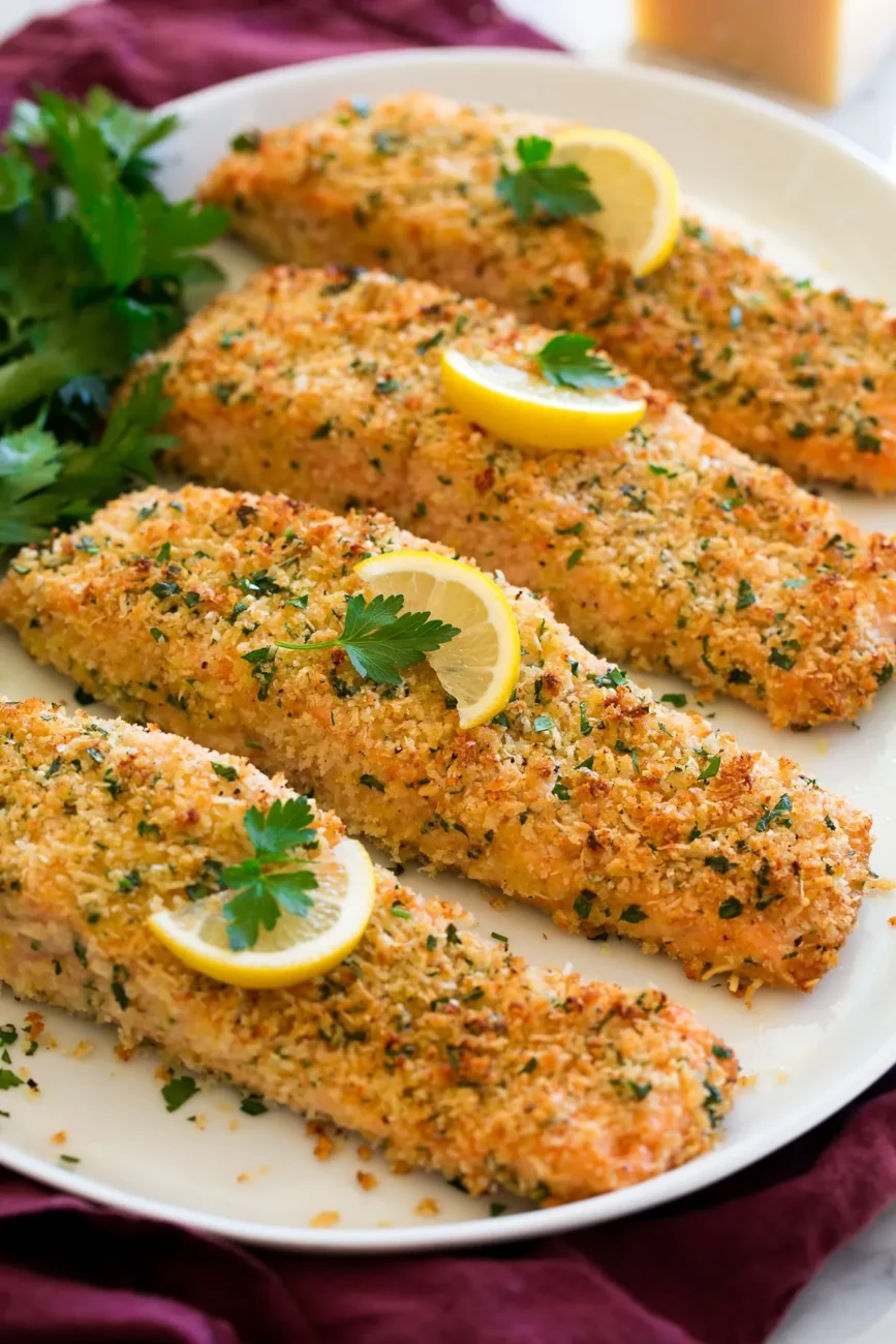 Baked Parmesan Crusted Salmon