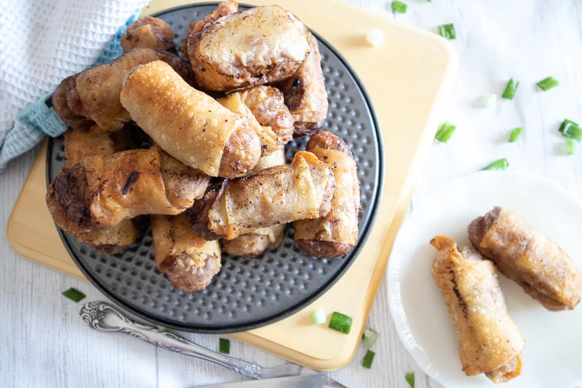 Baked Pork Spring Rolls