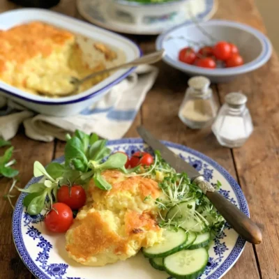 Baked Potatoes And Onion Pie