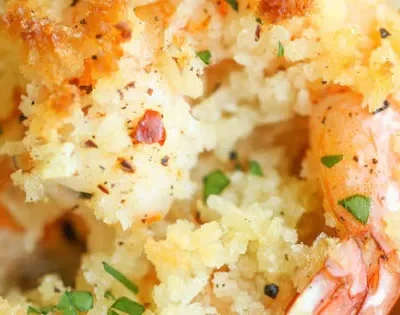 Baked Shrimp With Lemon Garlic Crumbs