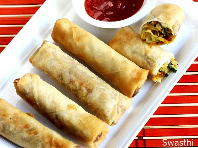 Baked Spring Rolls