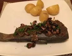 Baked Trout With Garlic & Mushrooms