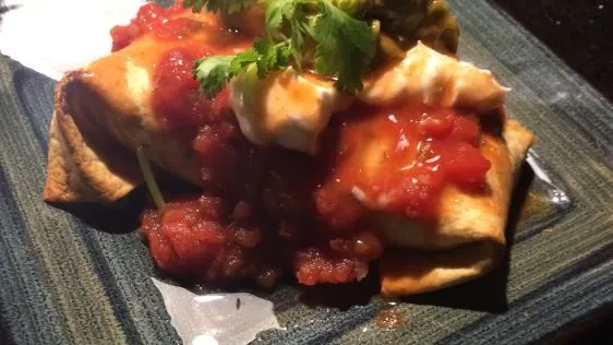 Baked Vegetarian Chimichangas