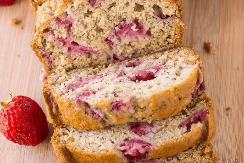Banana And Strawberry Bread
