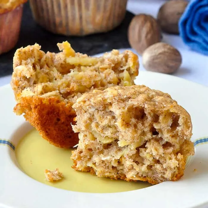 Banana Apple And Oatmeal Muffins