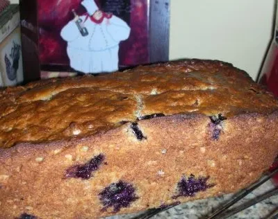 Banana Blueberry Oatmeal Bread