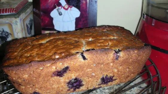 Banana Blueberry Oatmeal Bread