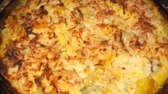Banana, Mango, Apple Rice Kugel
