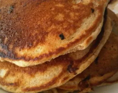 Banana Pecan Whole Wheat Pancakes