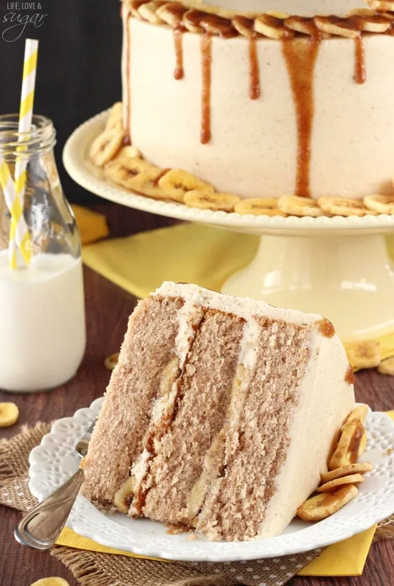 Bananas Foster Ice Cream Cake