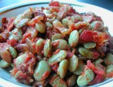 Barbecued Lima Beans Baked