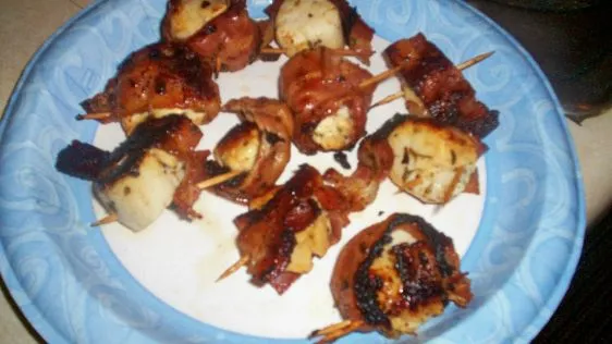 Barbecued Piggy Scallops