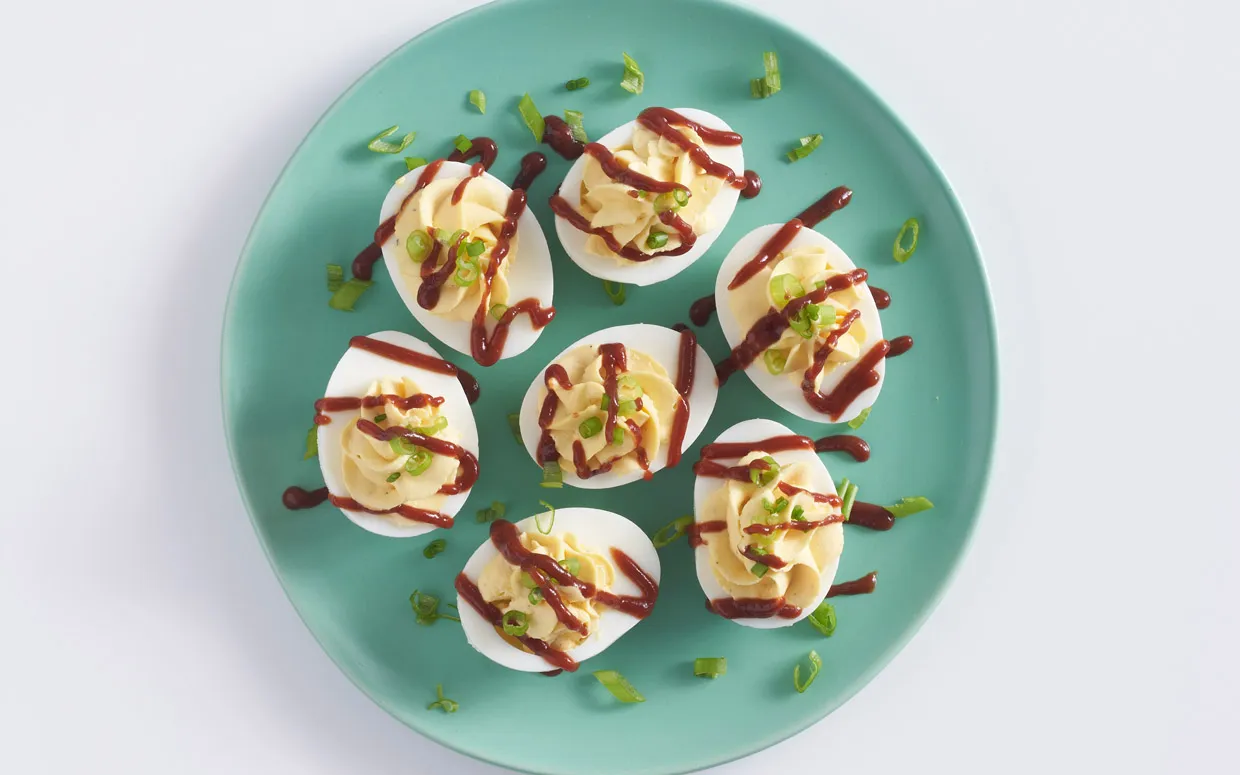 Barbeque Deviled Eggs