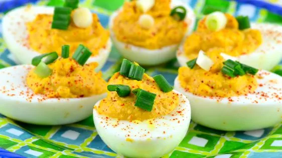 Barbeque Deviled Eggs
