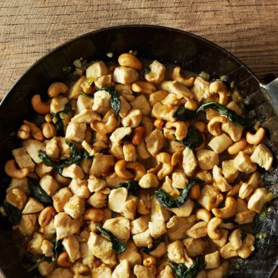 Basil Chicken And Cashew Nuts