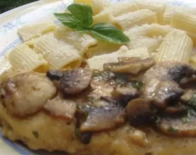 Basil Chicken Marsala With Mushrooms