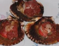 Bbq Scallops In Shell With Tomato