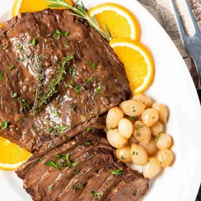 Beef Brisket With Burgundy Orange Sauce