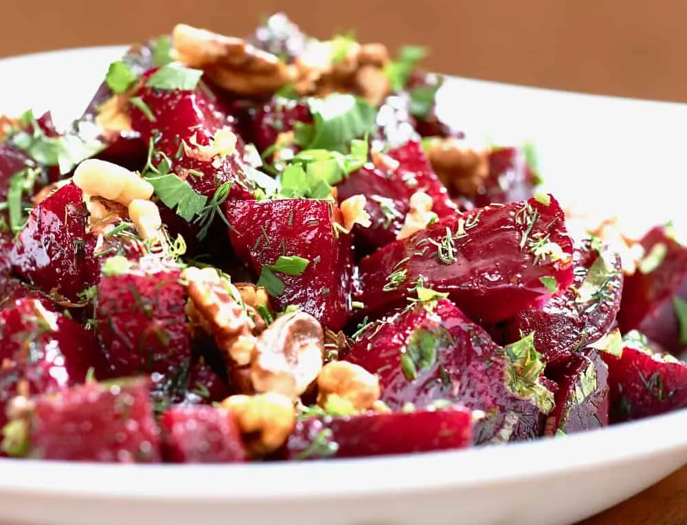 Beet Risotto With Walnuts And Gorgonzola