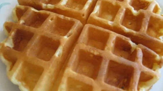 Belgian-Style Yeast Waffles From Kaf