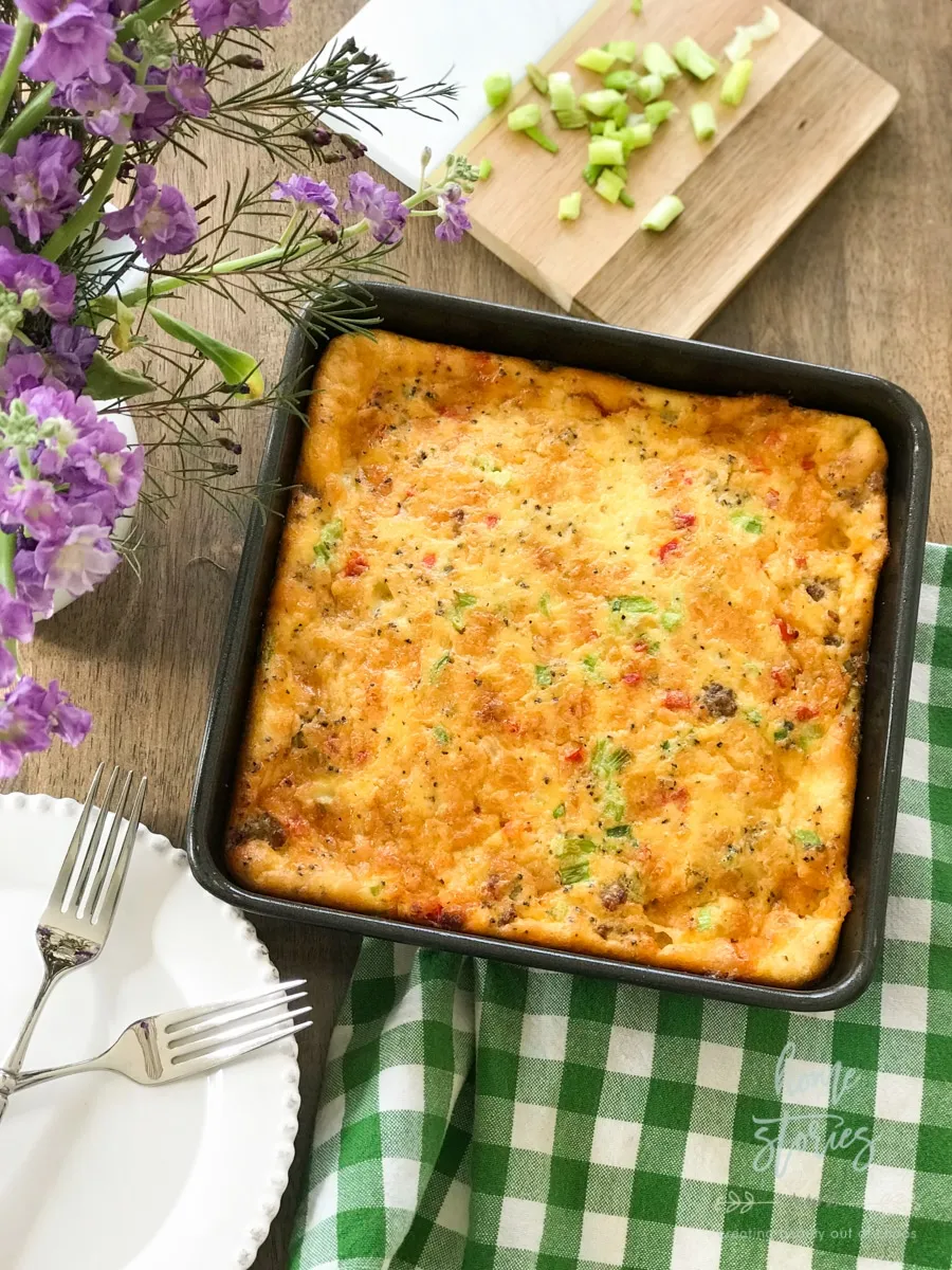 Beths Egg Sausate Souffle Casserole