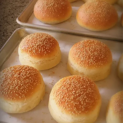 Big Soft Hamburger Buns