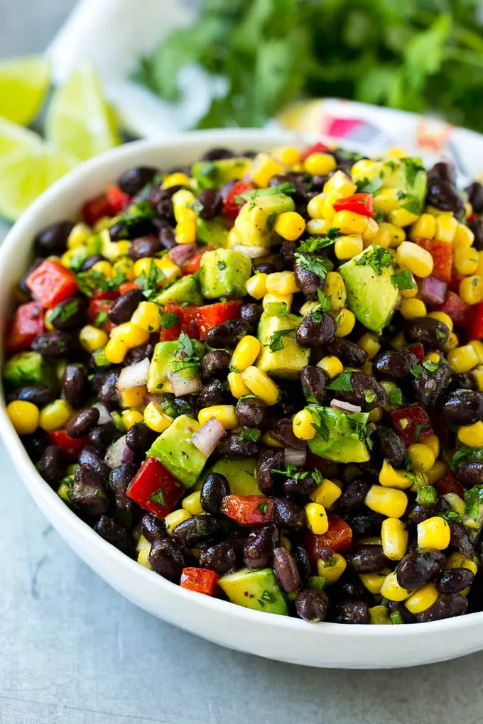 Black Bean And Avocado Corn Salsa