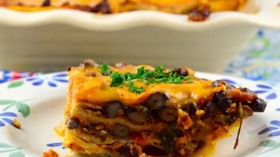 Black Bean And Tortilla Bake