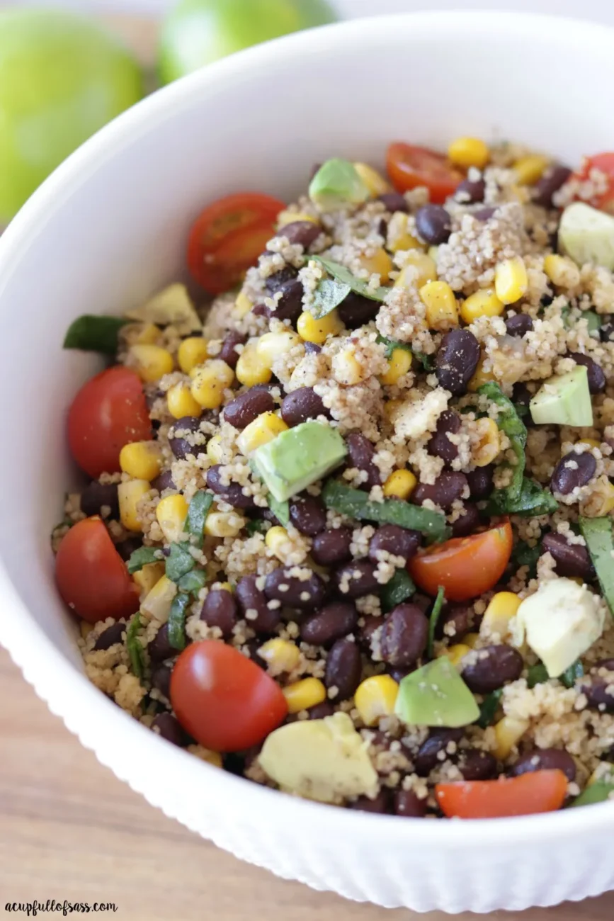 Black Bean Cous Cous Salad