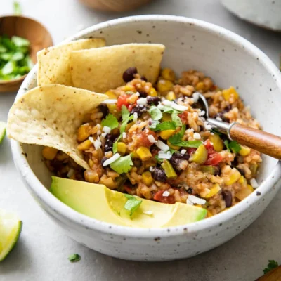 Black Bean & Rice Enchiladas Inexpensive