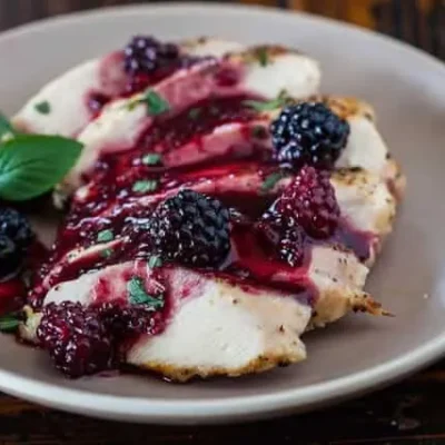 Blackberry Glazed Wings With Dipping