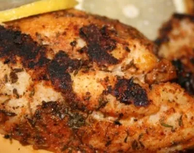 Blackened Catfish With Lemon