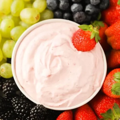Blended Strawberry Fruit Dip