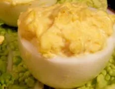 Blue Smoke Deviled Eggs