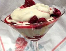 Blueberries Or Raspberries With Cream