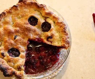 Blueberry And Blackberry Pie