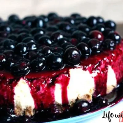 Blueberry And Lemon Ricotta Cheesecake