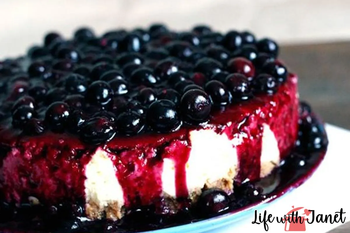 Blueberry And Lemon Ricotta Cheesecake
