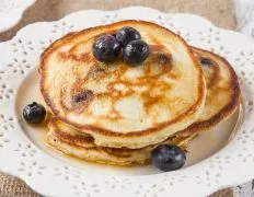 Blueberry Blueberry Sour Cream Pancakes